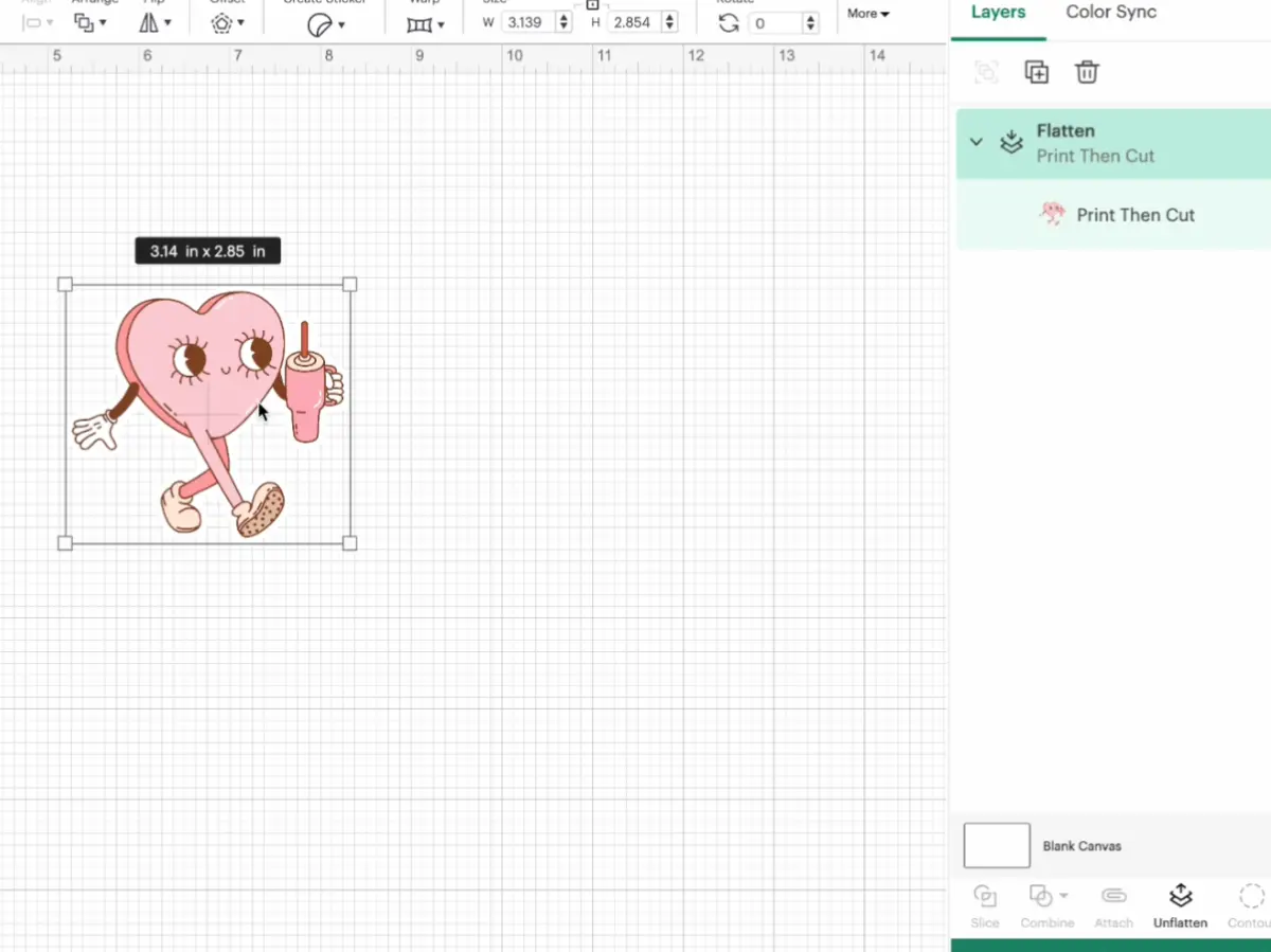 Easy Cricut Stickers Kiss & Die Cut WITHOUT Cricut Access